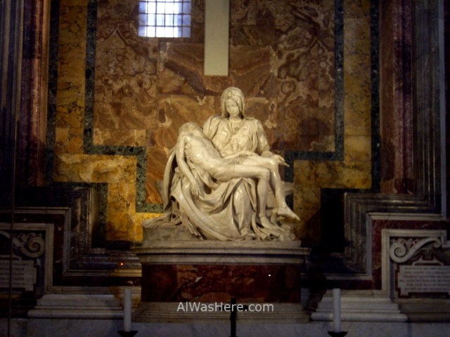 ST PETER'S BASILICA, VATICAN CITY. SAN PEDRO DEL VATICANO 3 LA PIEDAD DE MIGUEL ANGEL, VATICANO Michelangelo's Pieta