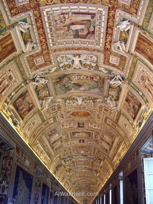 VATICANO MUSEOS 4. Museum galerias cartograficas techo mapas italia ceiling cartographic gallery Italian maps