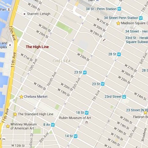 mapa chelsea meatpacking