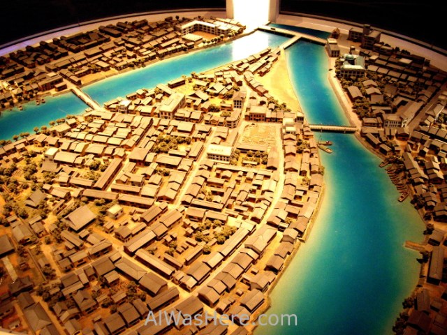 Maqueta de Hiroshima antes de la bomba