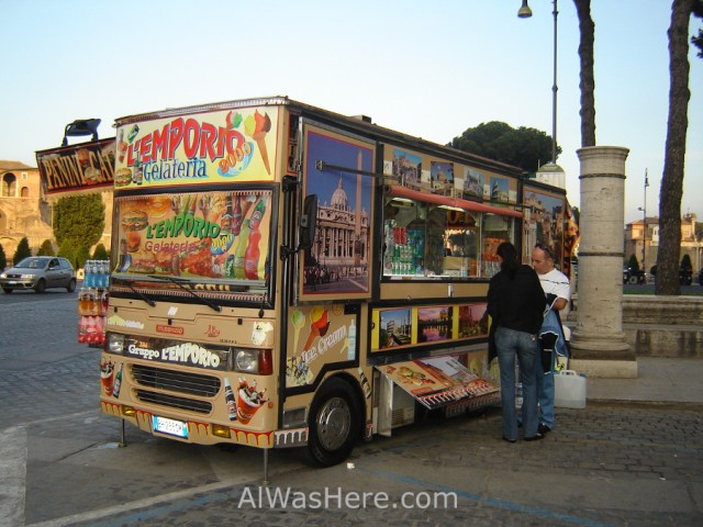 Camioneta comida Roma