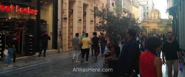 Atenas 1. Calle Ermou. Grecia, Street, Greece recortada