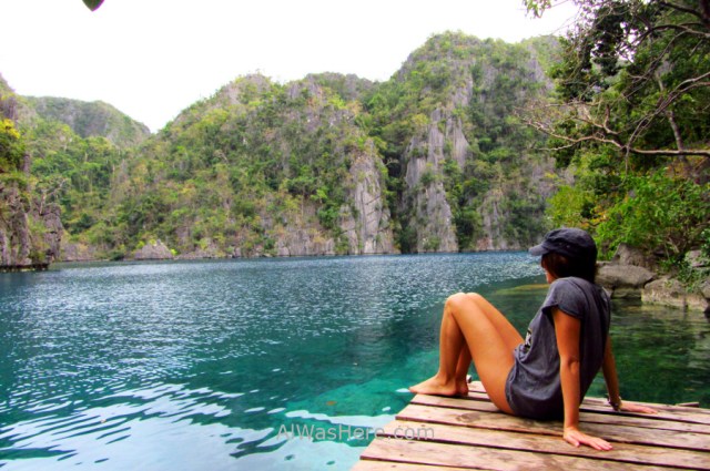 Isla de Coron 11. Pili en Kayangan Lake, Palawan, Filipinas. Coron Island, The Philippines