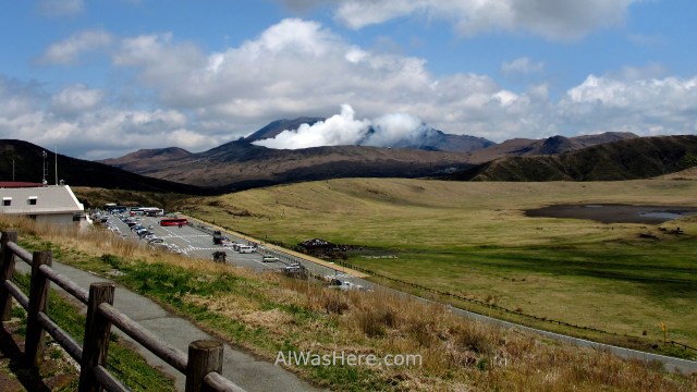 MONTE ASO 3. Asosan Centro de visitantes, Museo, carretera, parking y Kasusanseri Visitors Center, Museum, road, Kyushu, Japon, Japan