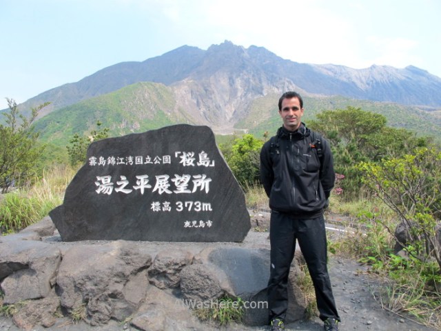Sakurajima 8. mirador Yunohira lookout point volcano alwashere Kyushu, Japon Japan
